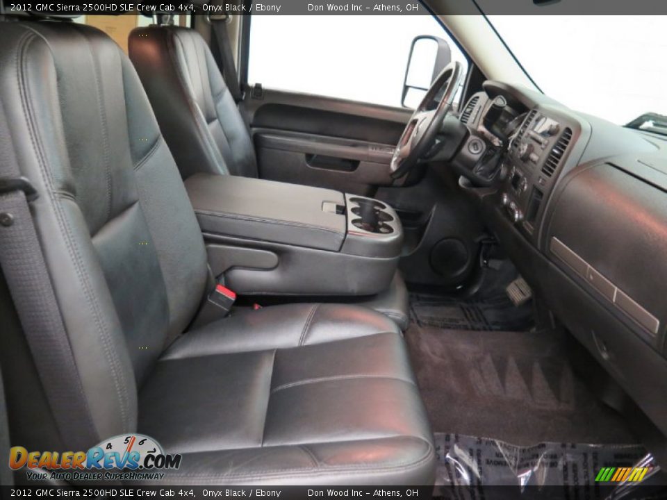 2012 GMC Sierra 2500HD SLE Crew Cab 4x4 Onyx Black / Ebony Photo #10
