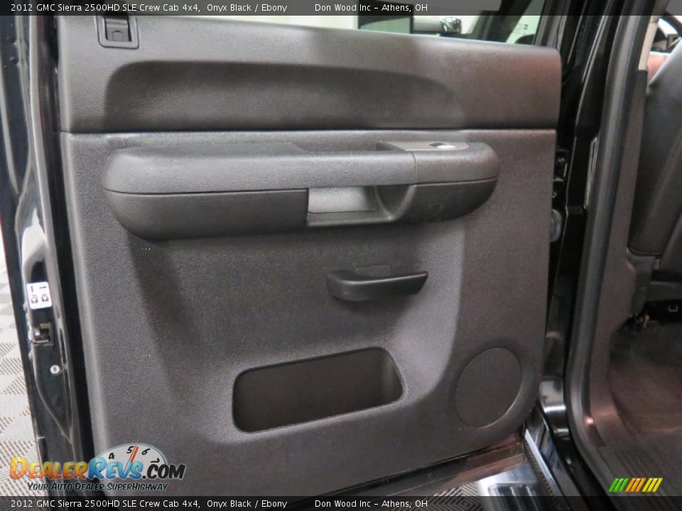 2012 GMC Sierra 2500HD SLE Crew Cab 4x4 Onyx Black / Ebony Photo #14
