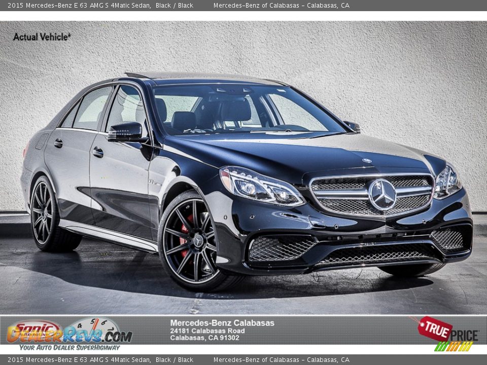 2015 Mercedes-Benz E 63 AMG S 4Matic Sedan Black / Black Photo #1