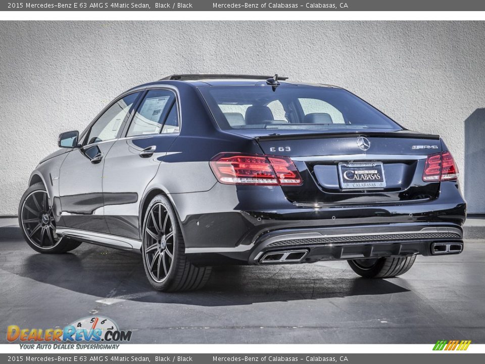 2015 Mercedes-Benz E 63 AMG S 4Matic Sedan Black / Black Photo #2