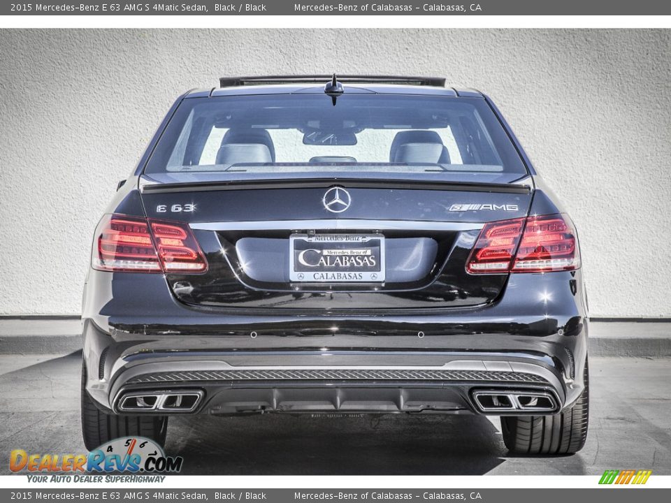 2015 Mercedes-Benz E 63 AMG S 4Matic Sedan Black / Black Photo #3