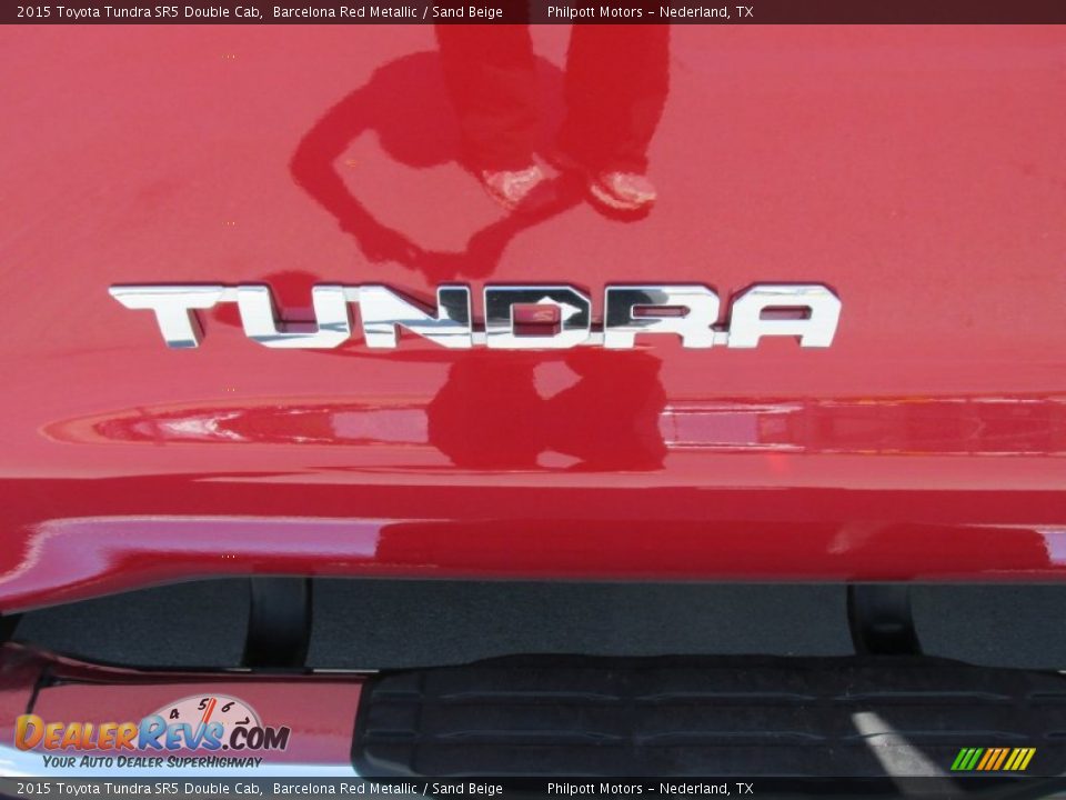 2015 Toyota Tundra SR5 Double Cab Barcelona Red Metallic / Sand Beige Photo #14