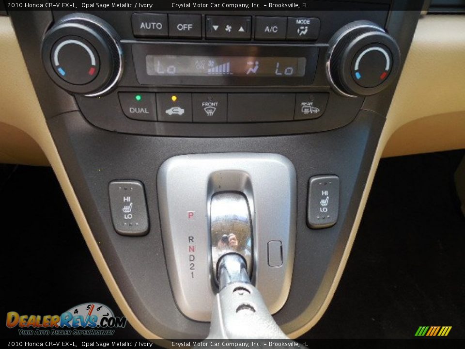 2010 Honda CR-V EX-L Opal Sage Metallic / Ivory Photo #22