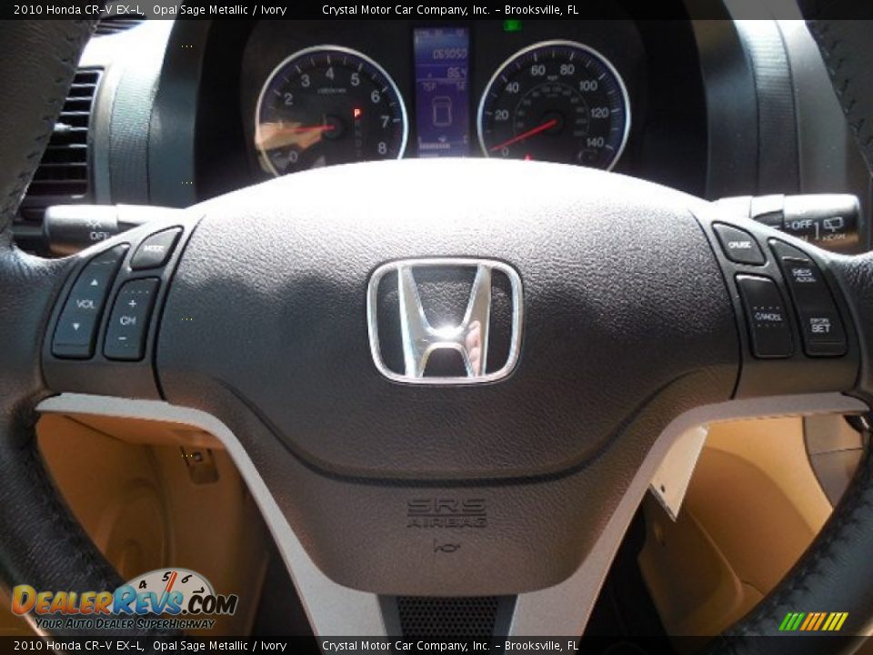 2010 Honda CR-V EX-L Opal Sage Metallic / Ivory Photo #23