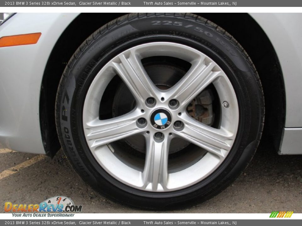 2013 BMW 3 Series 328i xDrive Sedan Glacier Silver Metallic / Black Photo #30