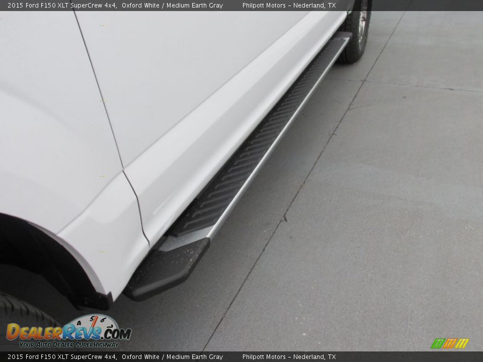 2015 Ford F150 XLT SuperCrew 4x4 Oxford White / Medium Earth Gray Photo #12