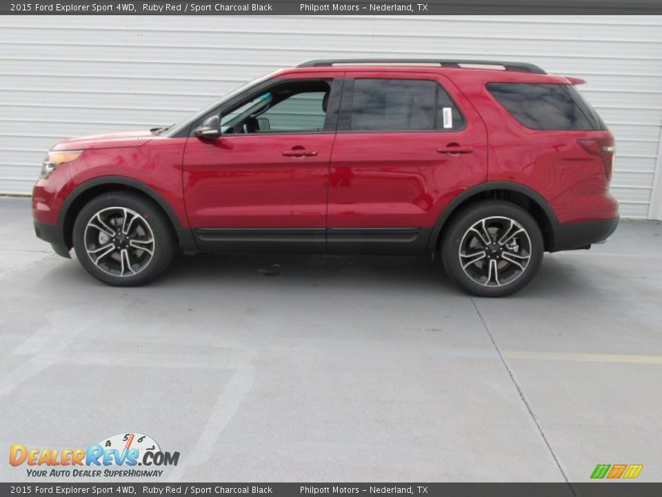 2015 Ford Explorer Sport 4WD Ruby Red / Sport Charcoal Black Photo #6