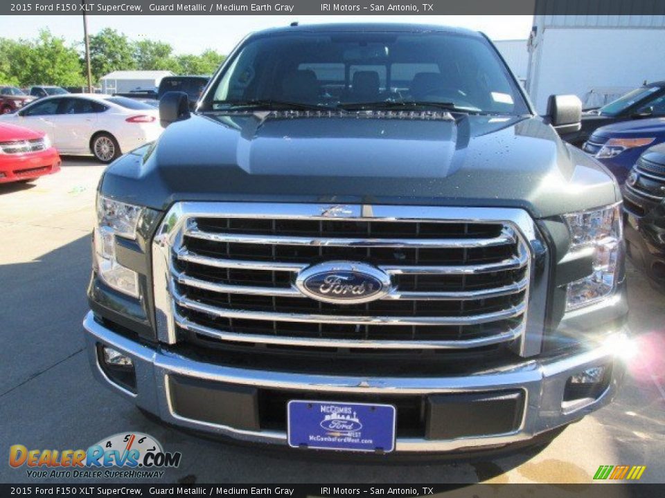 2015 Ford F150 XLT SuperCrew Guard Metallic / Medium Earth Gray Photo #9