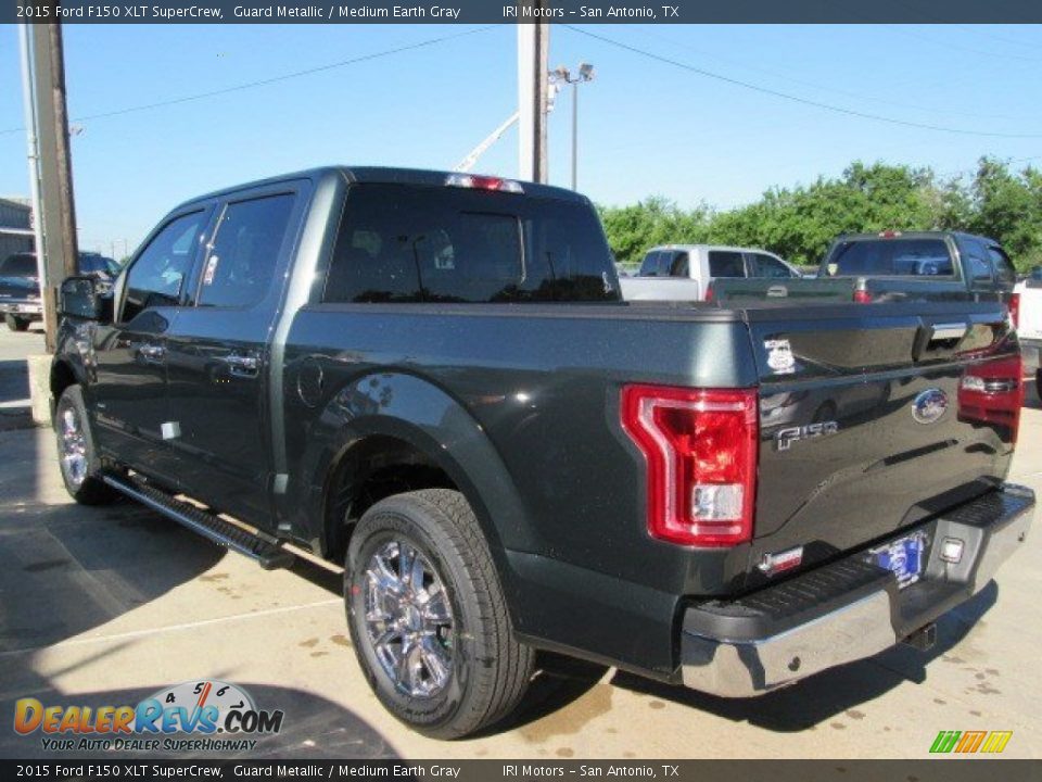 2015 Ford F150 XLT SuperCrew Guard Metallic / Medium Earth Gray Photo #15