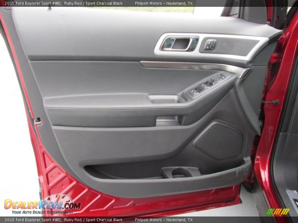 2015 Ford Explorer Sport 4WD Ruby Red / Sport Charcoal Black Photo #23
