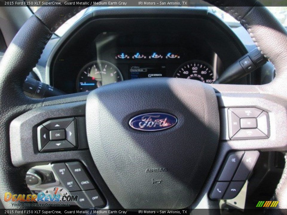 2015 Ford F150 XLT SuperCrew Guard Metallic / Medium Earth Gray Photo #35