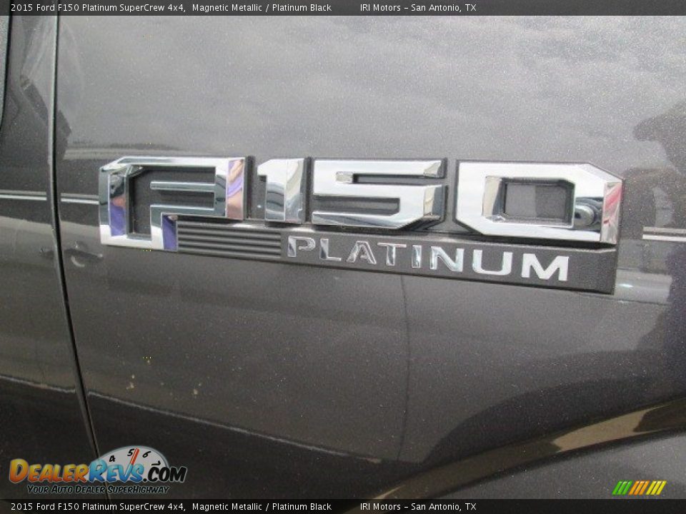 2015 Ford F150 Platinum SuperCrew 4x4 Magnetic Metallic / Platinum Black Photo #4