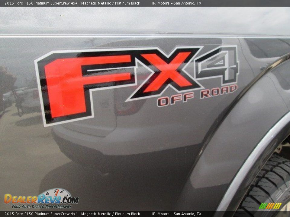 2015 Ford F150 Platinum SuperCrew 4x4 Magnetic Metallic / Platinum Black Photo #9