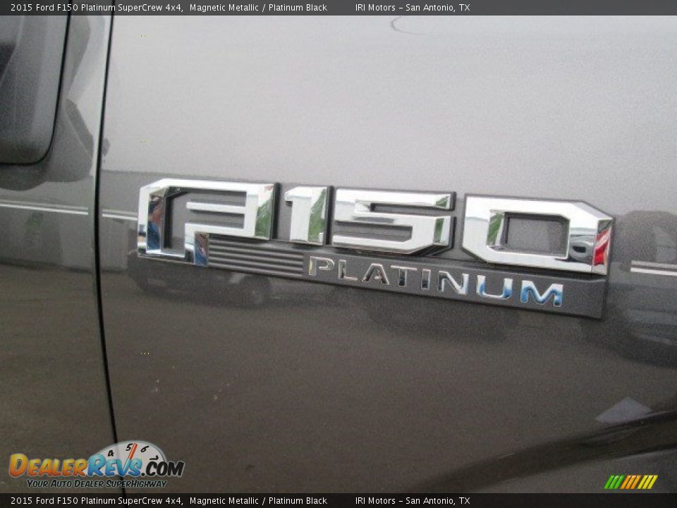 2015 Ford F150 Platinum SuperCrew 4x4 Magnetic Metallic / Platinum Black Photo #17