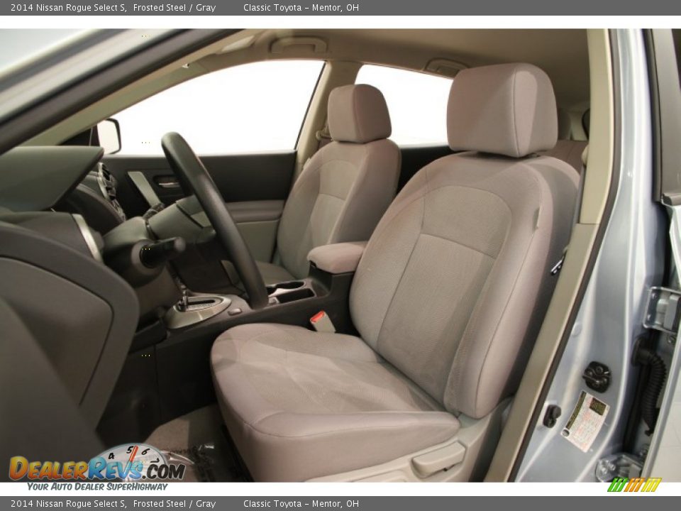 Gray Interior - 2014 Nissan Rogue Select S Photo #5