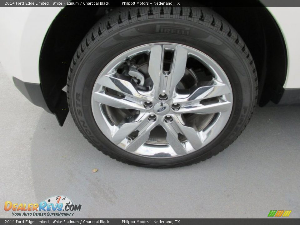 2014 Ford Edge Limited White Platinum / Charcoal Black Photo #11