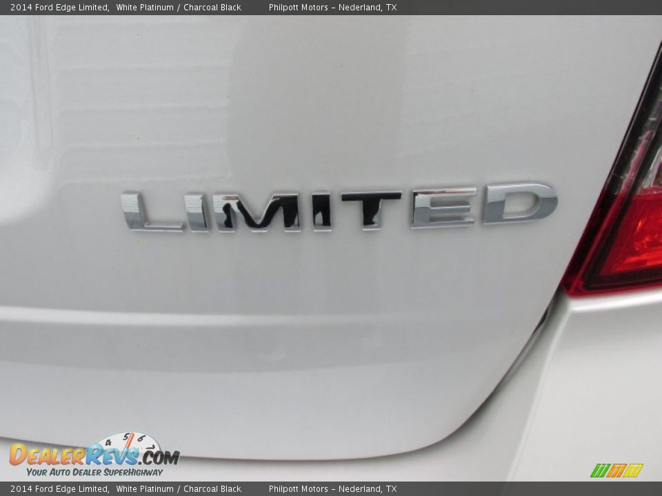 2014 Ford Edge Limited White Platinum / Charcoal Black Photo #15