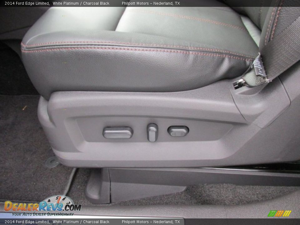 2014 Ford Edge Limited White Platinum / Charcoal Black Photo #23