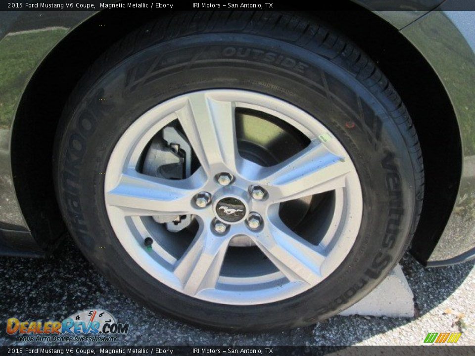 2015 Ford Mustang V6 Coupe Magnetic Metallic / Ebony Photo #2