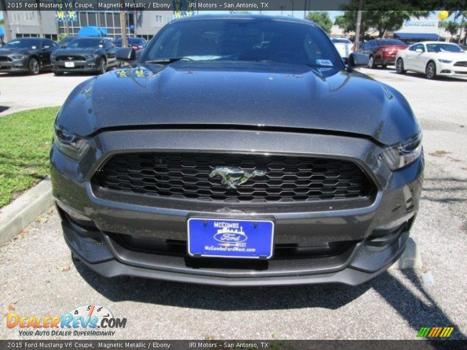2015 Ford Mustang V6 Coupe Magnetic Metallic / Ebony Photo #4
