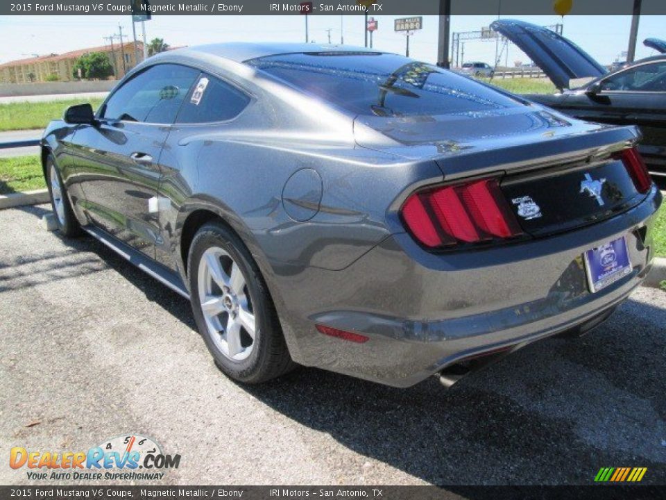 2015 Ford Mustang V6 Coupe Magnetic Metallic / Ebony Photo #6