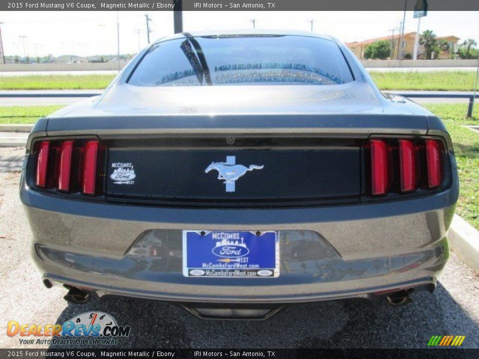 2015 Ford Mustang V6 Coupe Magnetic Metallic / Ebony Photo #8