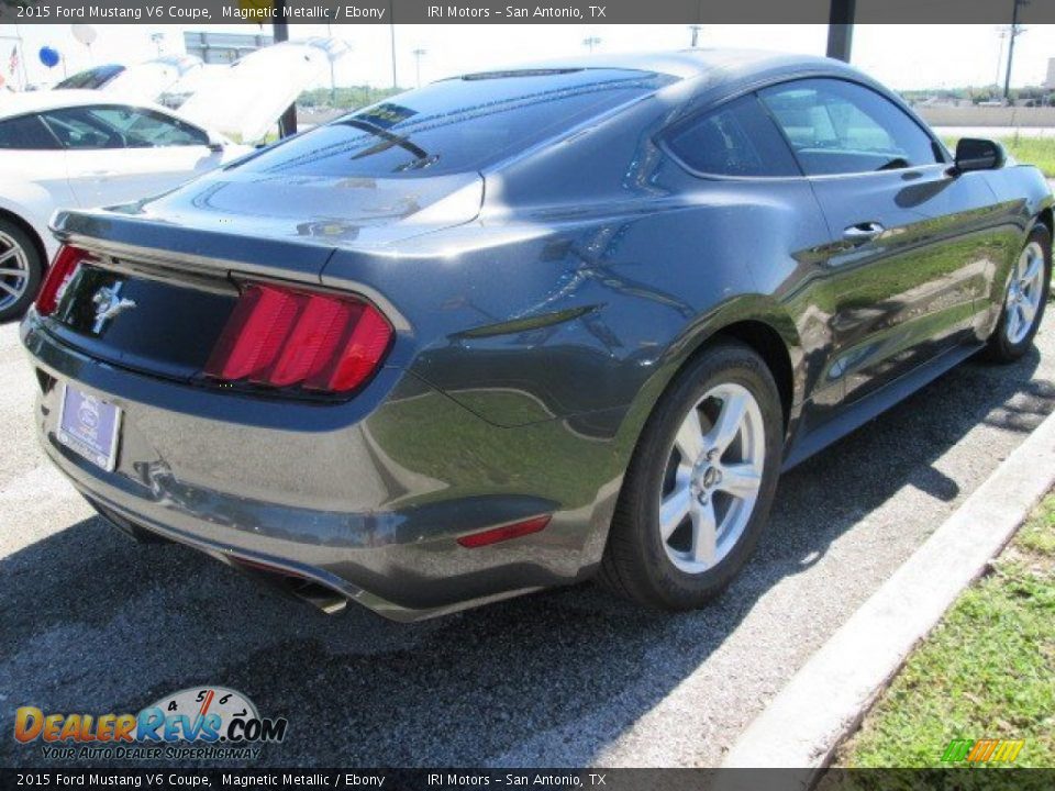 2015 Ford Mustang V6 Coupe Magnetic Metallic / Ebony Photo #9