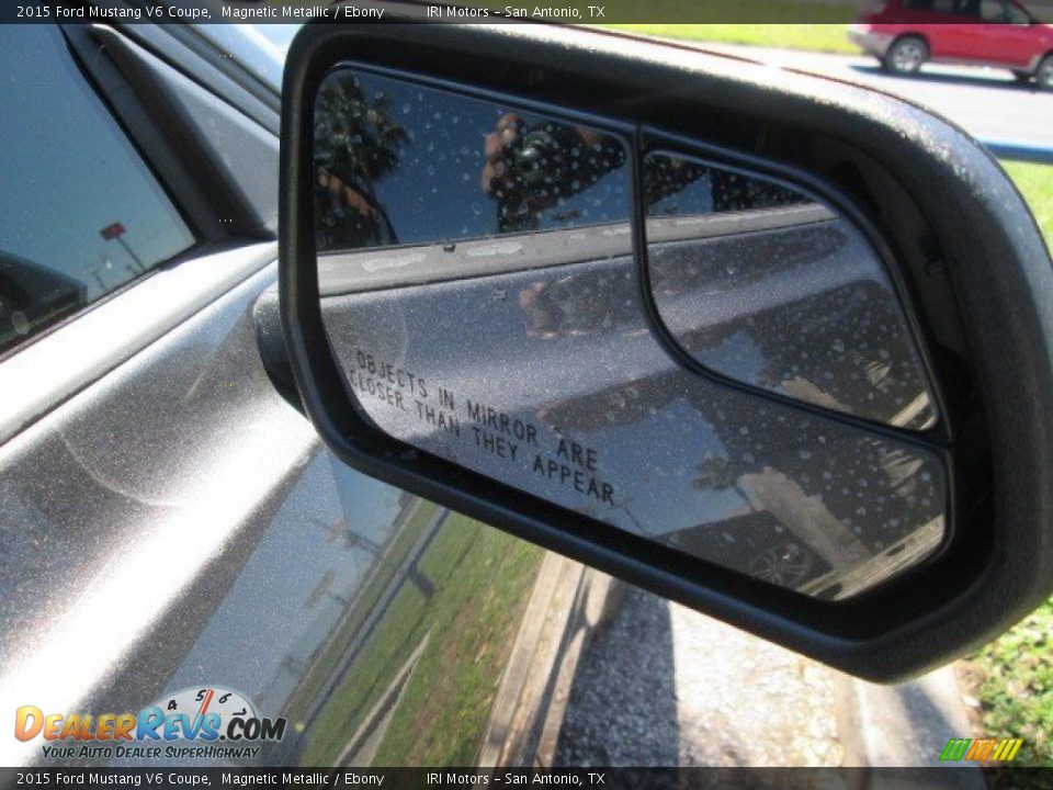 2015 Ford Mustang V6 Coupe Magnetic Metallic / Ebony Photo #10