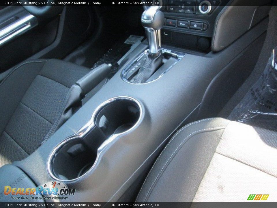 2015 Ford Mustang V6 Coupe Magnetic Metallic / Ebony Photo #16