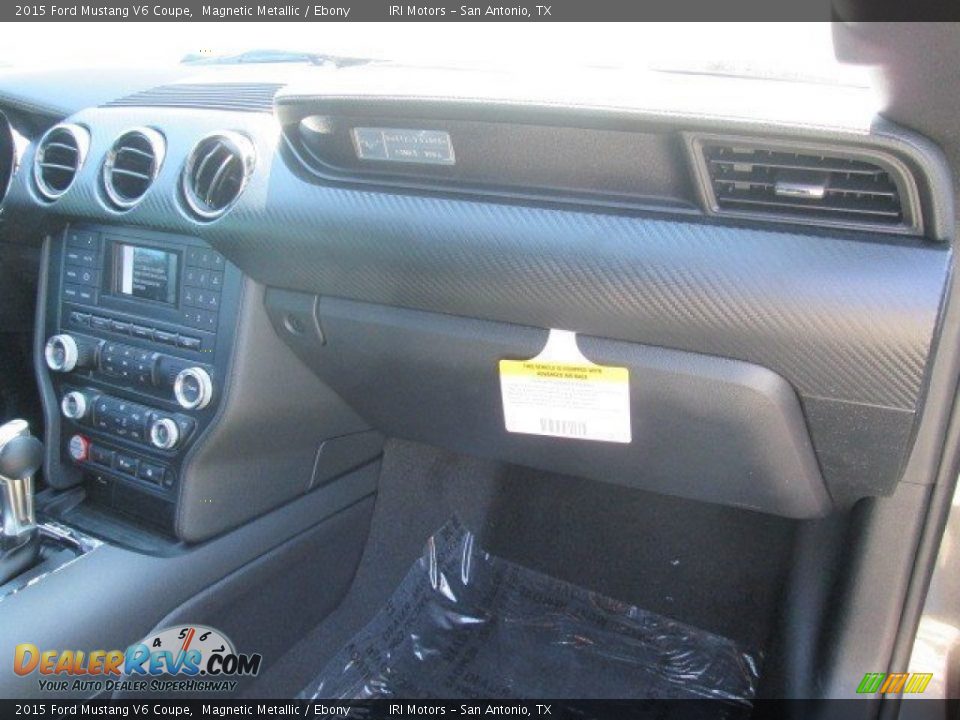 2015 Ford Mustang V6 Coupe Magnetic Metallic / Ebony Photo #17