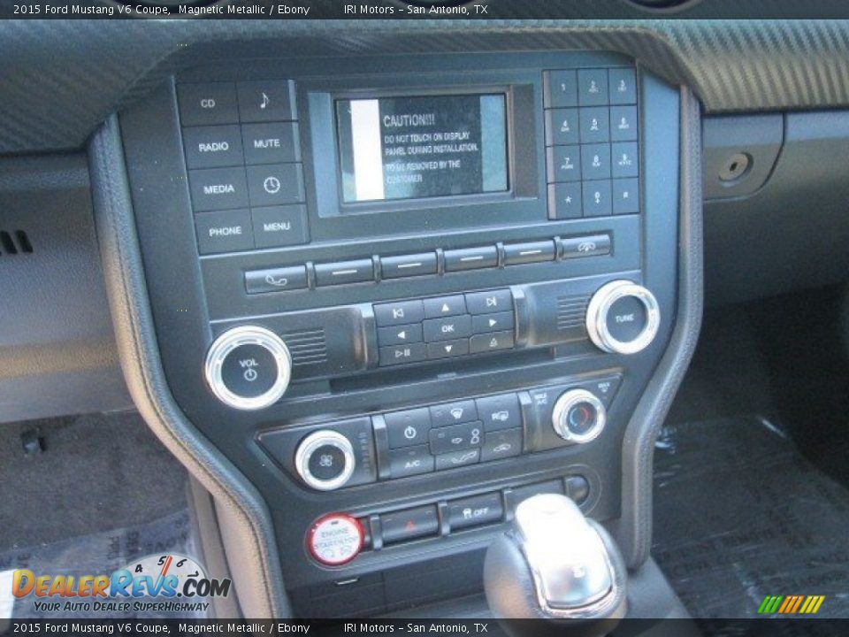 2015 Ford Mustang V6 Coupe Magnetic Metallic / Ebony Photo #22