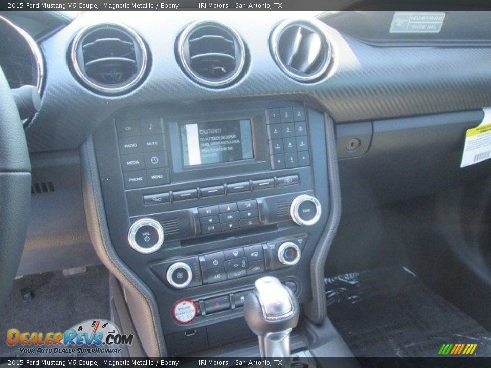 2015 Ford Mustang V6 Coupe Magnetic Metallic / Ebony Photo #23