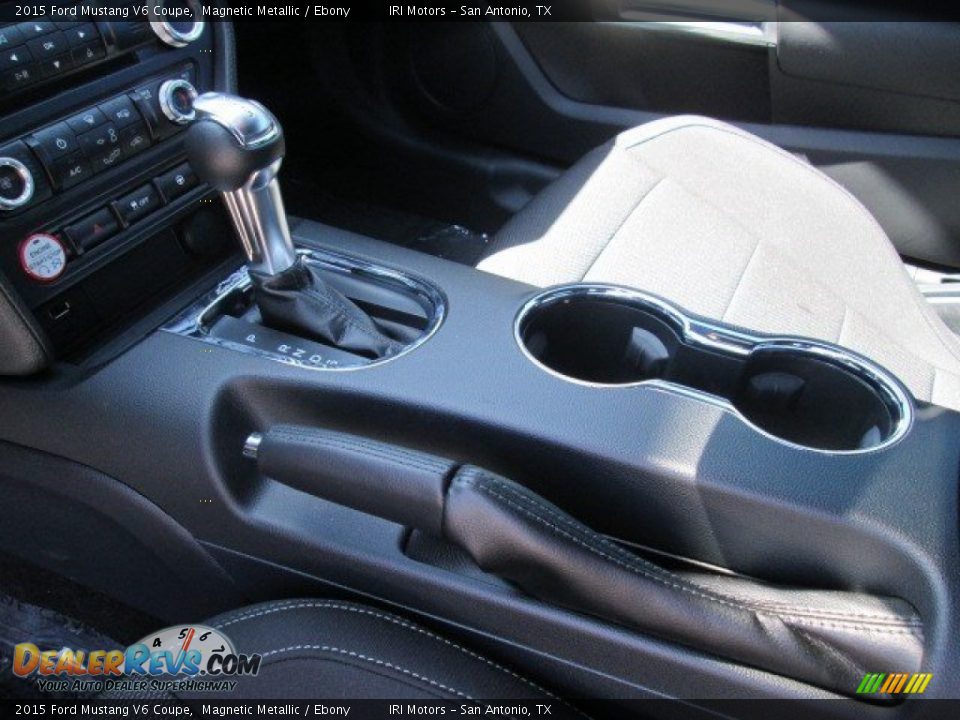 2015 Ford Mustang V6 Coupe Magnetic Metallic / Ebony Photo #24