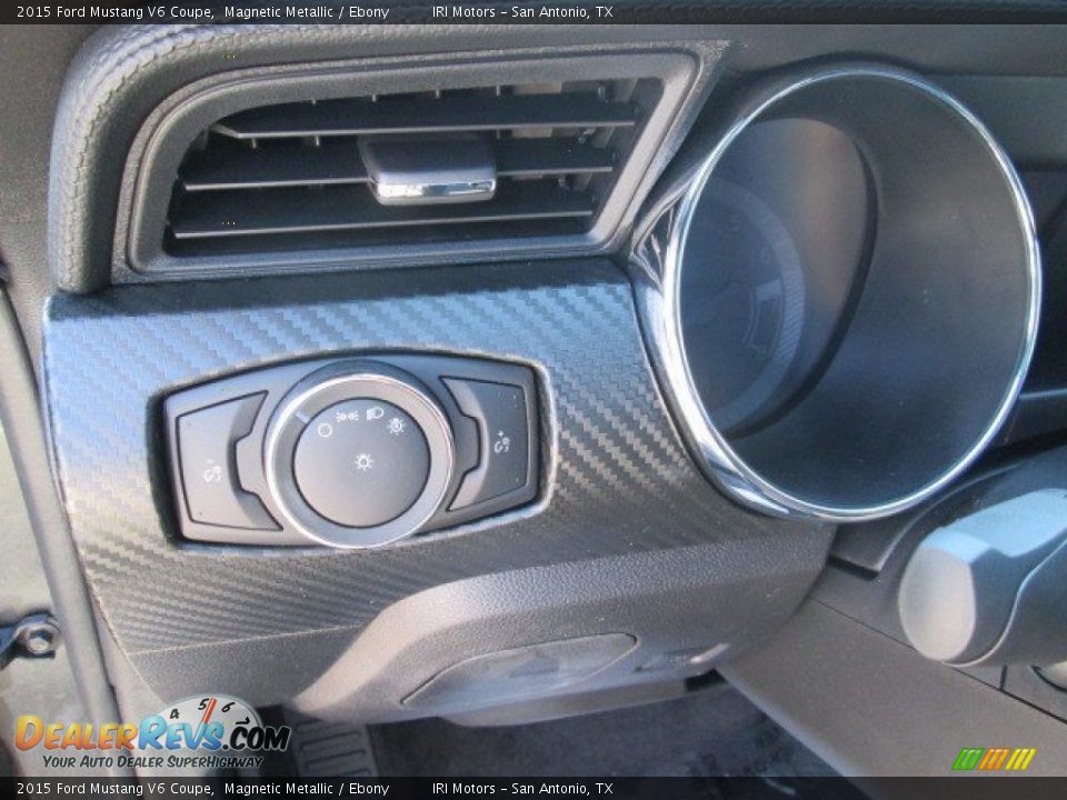2015 Ford Mustang V6 Coupe Magnetic Metallic / Ebony Photo #26