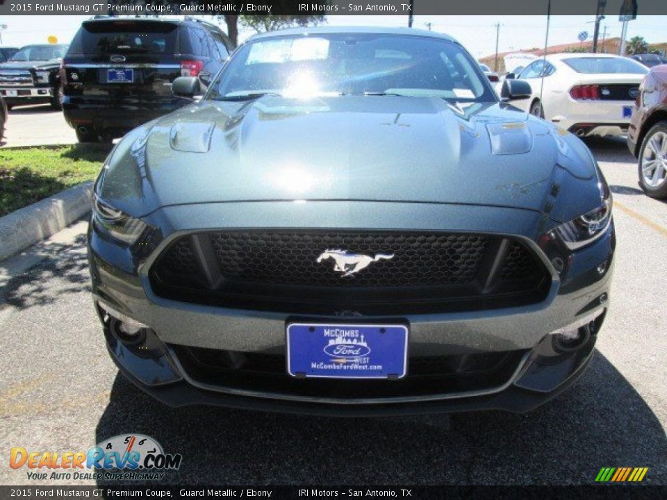 2015 Ford Mustang GT Premium Coupe Guard Metallic / Ebony Photo #5