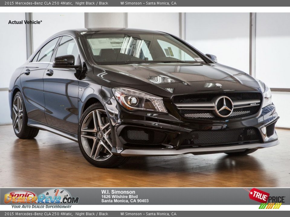 2015 Mercedes-Benz CLA 250 4Matic Night Black / Black Photo #1