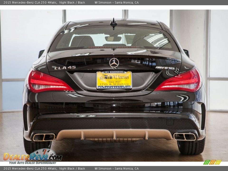 2015 Mercedes-Benz CLA 250 4Matic Night Black / Black Photo #4
