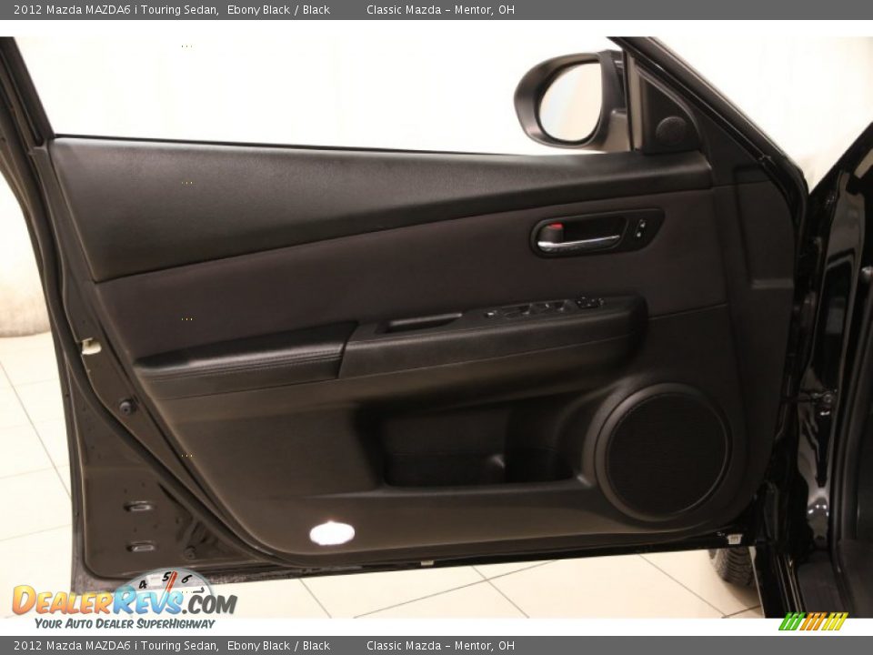 2012 Mazda MAZDA6 i Touring Sedan Ebony Black / Black Photo #4