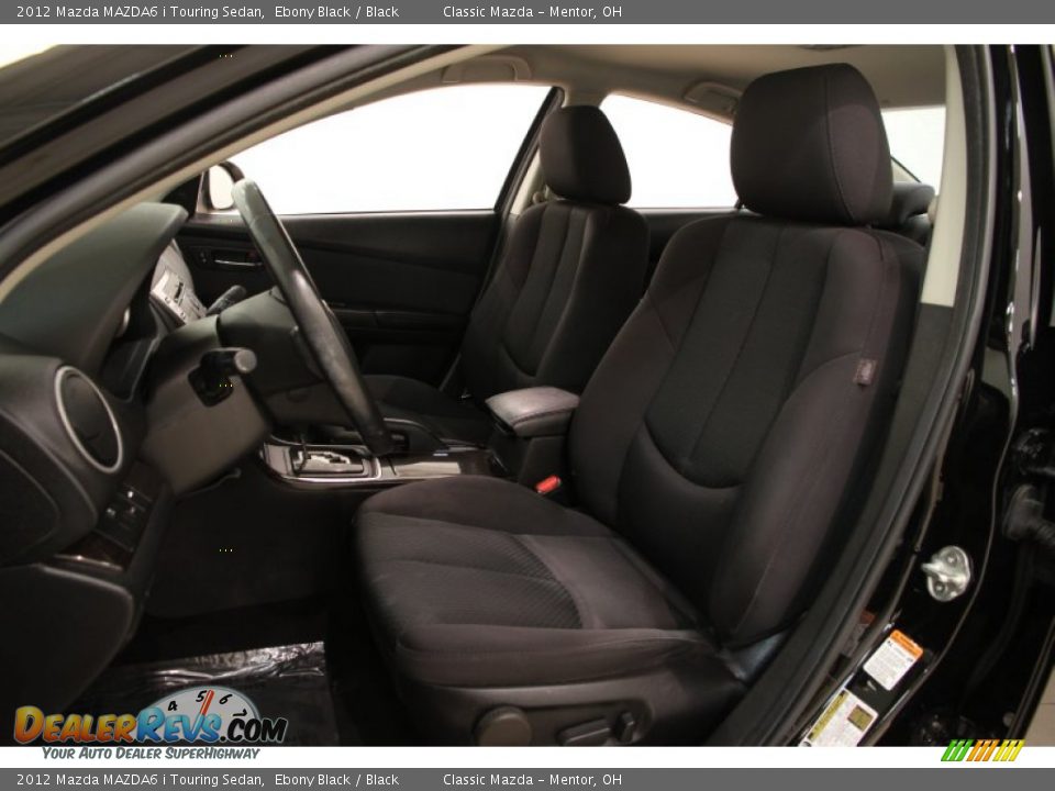 2012 Mazda MAZDA6 i Touring Sedan Ebony Black / Black Photo #5