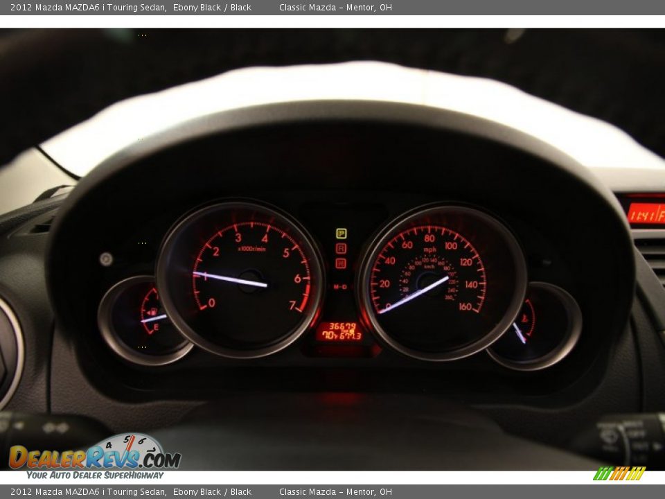 2012 Mazda MAZDA6 i Touring Sedan Ebony Black / Black Photo #7