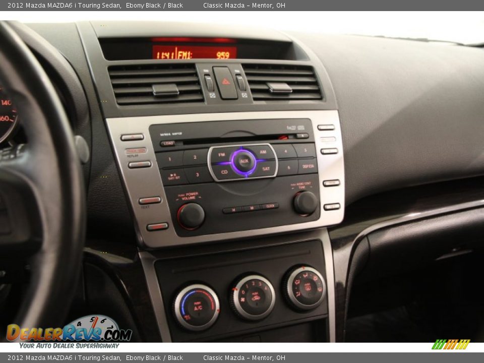 2012 Mazda MAZDA6 i Touring Sedan Ebony Black / Black Photo #9