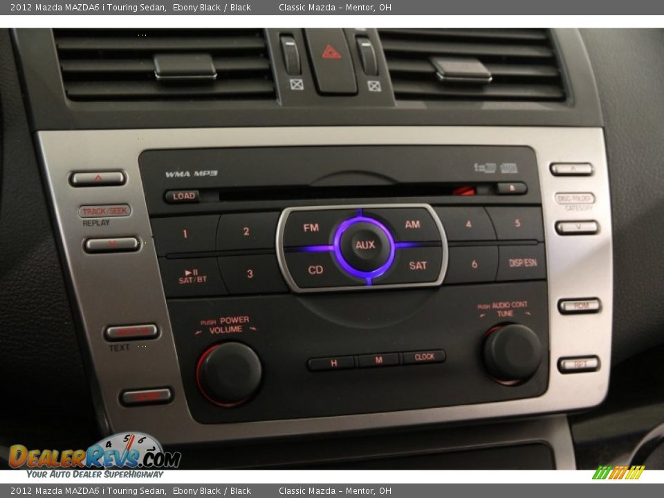 2012 Mazda MAZDA6 i Touring Sedan Ebony Black / Black Photo #10