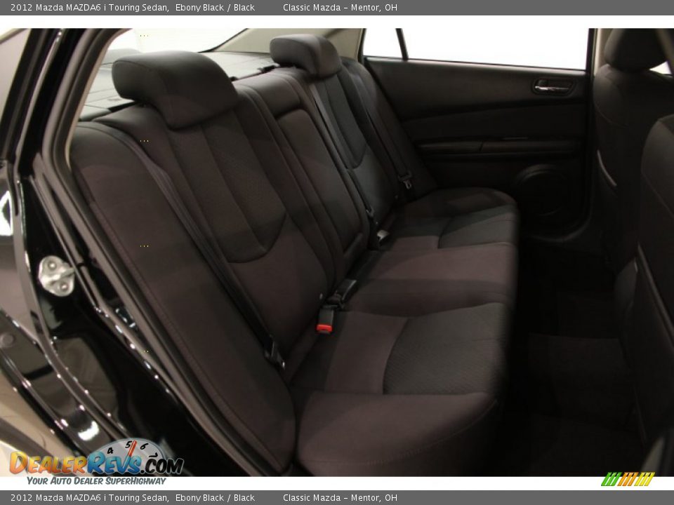 2012 Mazda MAZDA6 i Touring Sedan Ebony Black / Black Photo #14