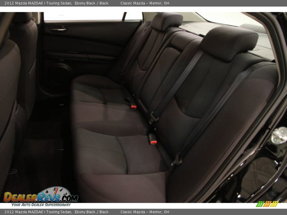 2012 Mazda MAZDA6 i Touring Sedan Ebony Black / Black Photo #15
