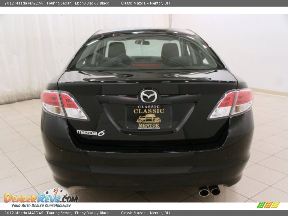 2012 Mazda MAZDA6 i Touring Sedan Ebony Black / Black Photo #16