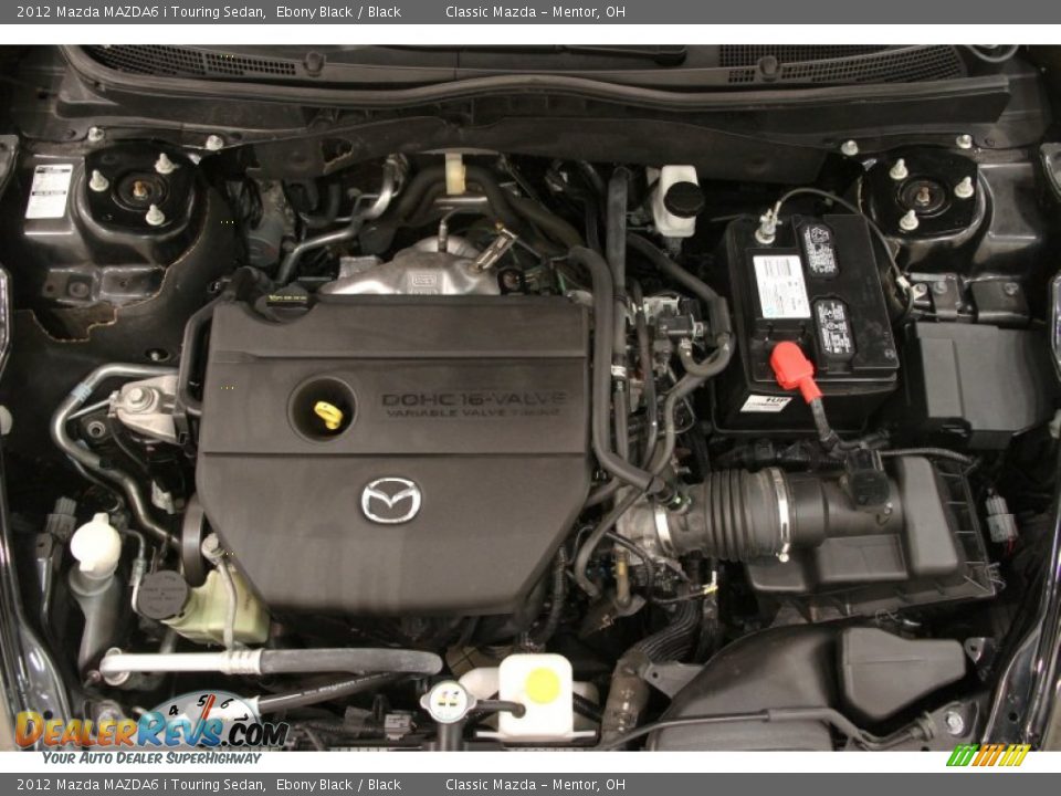 2012 Mazda MAZDA6 i Touring Sedan Ebony Black / Black Photo #17