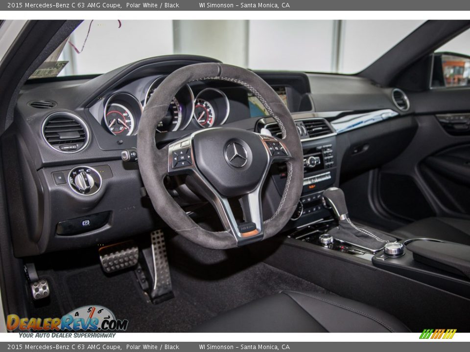 Black Interior - 2015 Mercedes-Benz C 63 AMG Coupe Photo #6