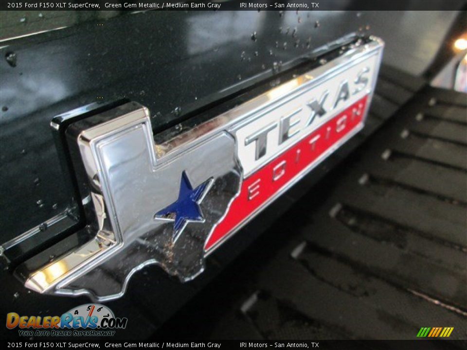 2015 Ford F150 XLT SuperCrew Green Gem Metallic / Medium Earth Gray Photo #7