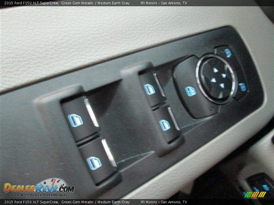 2015 Ford F150 XLT SuperCrew Green Gem Metallic / Medium Earth Gray Photo #19