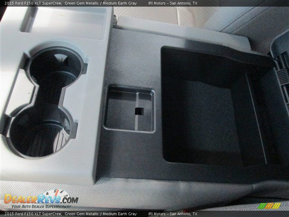 2015 Ford F150 XLT SuperCrew Green Gem Metallic / Medium Earth Gray Photo #20